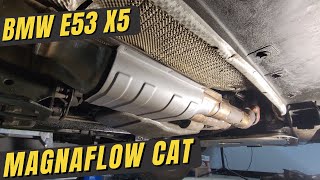 M54 Headers amp Catalytic Converter  E53 X5 MagnaFlow 94008 Cat Install [upl. by Aligna]