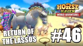 HORSE LASSOING EVENT RETURNS  LASSO EVENT TIPS 46  Horse Haven World Adventures Lets Play [upl. by Eiboh]