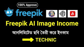 Freepik Ai Image Upload  How To Upload Ai Image In Freepik  Freepik Ai Image Income [upl. by Aenet396]