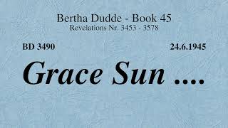 BD 3490  GRACE SUN [upl. by Birdella]