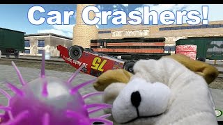 Car Crashers Excite Dog and Trouble Blob Crash a LOT of Cars in Driving School [upl. by Enois]