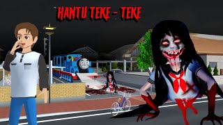 Hantu TEKE TEKE 😱  SAKURA School Simulator Horror Drama 👺 [upl. by Eekram]