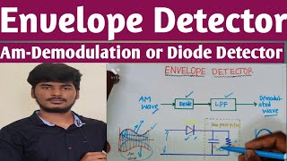 Envelope DetectorDiode Demodulation Am Demodulator  Noncoherent Am Demodulation [upl. by Veljkov]