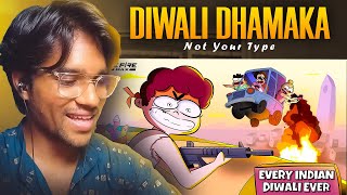 Every Indian Diwali Ever  Free Fire MAX Edition  NOTYOURTYPE  REACTION [upl. by Ahseirej702]