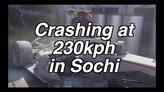 Crashing in Sochi at 230kph [upl. by Funk]