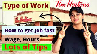 How I got my FIRST PART TIME JOB in CANADA at TIM HORTONS How to get JOB at TIM HORTONS [upl. by Nwahsav527]