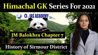 Himachal Gk for HAS 2021  History of Sirmour  Sirmaur District   HP GK For HAS and Allied Exams [upl. by Gibert355]