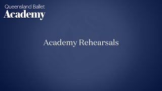 World Ballet Day 2023  Academy Rehearsal  Queensland Ballet Academy [upl. by Oirifrop]