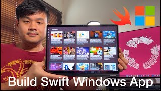 Build Swift Windows News App with WinSDK  WinUI  SwiftWinRT [upl. by Weingartner]