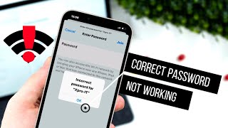 How To Fix WiFi quotPassword incorrectquot on iPhone  Solve WIFI Incorrect Password on iOS 16 [upl. by Nellie911]