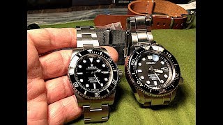 Seiko Marinemaster 300 SBDX017 vs Rolex Submariner comparisons wear on small wrists [upl. by Wain530]