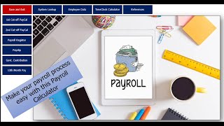 Excelbased Payroll Calculator  Make your payroll process faster and easier [upl. by Pickens]