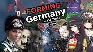 FORMING Germany in Hoi4 Old Europe 1300s [upl. by Aihsekel945]