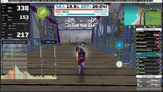 Zwift Race  Stage 5 Punchy Power  Jurassic Coast  1st try B [upl. by Obala]