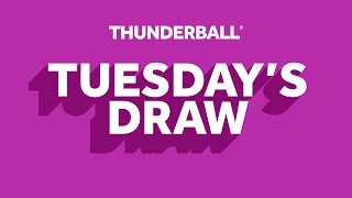 The National Lottery Thunderball draw results from Tuesday 26 March 2024 [upl. by Albric]