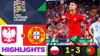 Polska  Portugalia 13 Skrót meczu  Liga Narodów UEFA 2024  Polónia vs Portugal résumo [upl. by Wolfgram496]