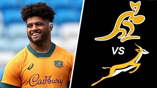 WALLABIES Lineup vs SPRINGBOKS Australia vs South Africa Rugby Championship 2024 [upl. by Alair]