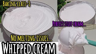 whipped cream class3 making in tamilhow to make perfect cream whippedcream bakingclassl free [upl. by Matty731]