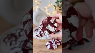 Red velvet crinkles  petits biscuits moelleux pâtisserie biscuits recipe redvelevet [upl. by Licht]