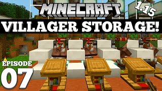 Minecraft 1152 Villager Breeding  Storage 7 [upl. by Ellerol]