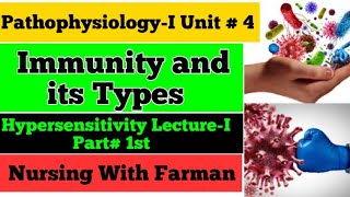 Immunity and Its Types In UrduHindi  Hypersensitivity  Pathophysiology Unit4 Lecture 1 Part1 [upl. by Iney855]