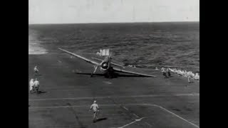 Carrier Landings WWII US Navy [upl. by Seward948]