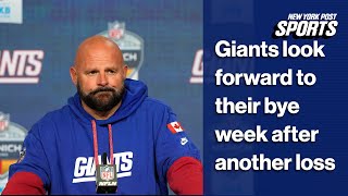 Brian Daboll and the Giants hope to reset during the bye after an OT loss to the Panthers [upl. by Souvaine289]