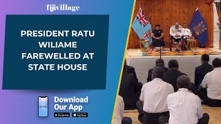 President Ratu Wiliame farewelled at State House [upl. by Netsew]