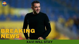 BREAKING Xavi Will Stay as Barcelonas Coach [upl. by Damali]