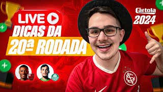 LIVE DICAS 20 RODADA  CARTOLA FC 2024  OS TIMES PODEM POUPAR [upl. by Eberto435]