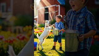 Heartwarming Short Moments  Animal Friendships with Young Children [upl. by Fauch]