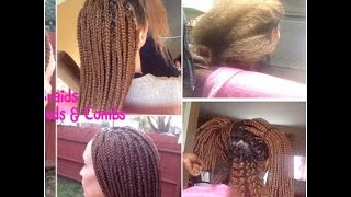 Taking Down Box Braids From Caucasian Hair [upl. by Larimor]