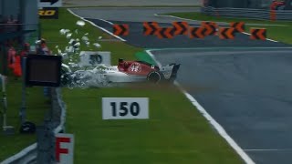 Insane Brazilian Grand Prix Crashes Heavy Rain amp Verstappen Wins from 17th  f1 [upl. by Erlene941]