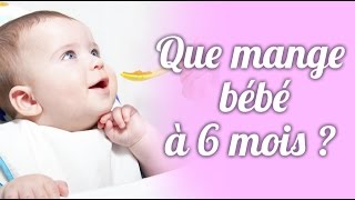 Que mange bébé à 6 mois [upl. by Ativad696]