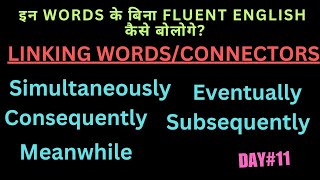 Linking wordsconnectorslearn phrasesvocabularyfor spoken English [upl. by Nanon]