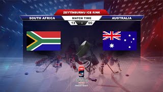 RSA  AUS  2024 Ice Hockey Womens World Championship Division II  Group B  5 APR 2024 [upl. by Earehc]