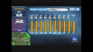 The Weather Channel  Frankfort KY HD Local Forecast  552012 1058am  Red box on the 7day [upl. by Seniag851]