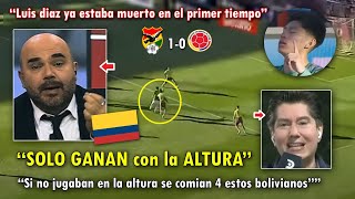 DESTROZADOS PERIODISTAS COLOMBIANOS NO CREEN la DERROTA con BOLIVIA VS COLOMBIA 10 HOY [upl. by Sean10]