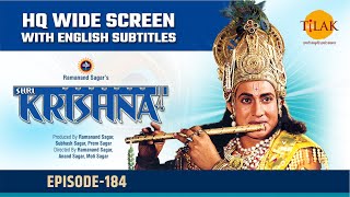 Sri Krishna EP 184  महाभारत का युद्ध  HQ WIDE SCREEN  English Subtitles [upl. by Allan777]