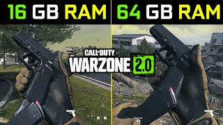 Warzone 20  16GB RAM vs 64GB RAM [upl. by Kremer]