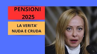 NOVITA SULLE PENSIONI 2025 [upl. by Farra]