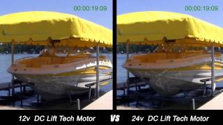 Boat Lift Motor 12v vs 24v Speed Test [upl. by Prisilla]