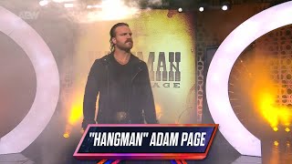 quotHangmanquot Adam Page Entrance  AEW Dynamite September 18 2024 [upl. by Assina]