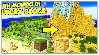 LA SFIDA DI SOPRAVVIVENZA NEL MONDO DI LUCKY BLOCK  Minecraft ITA [upl. by Macilroy]