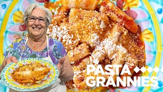 Easy cecapreti pasta with quotfakequot sauce  Pasta Grannies [upl. by Daniell72]