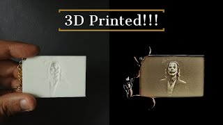 How to make a Sharp 3D Printed Lithophane Keychain  2020 [upl. by Juana567]