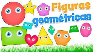 FIGURAS GEOMÉTRICAS para niños  Video infantil de las formas en español [upl. by Assirrak]