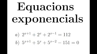 Equacions exponencials  Part 3 [upl. by Maillij]