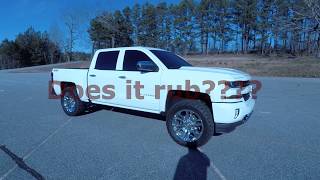 Can you run 35s on a leveled silverado [upl. by Secnarfyram932]