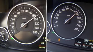 2013 BMW 320d vs 2014 BMW 316i Acceleration Test [upl. by Enaujed]